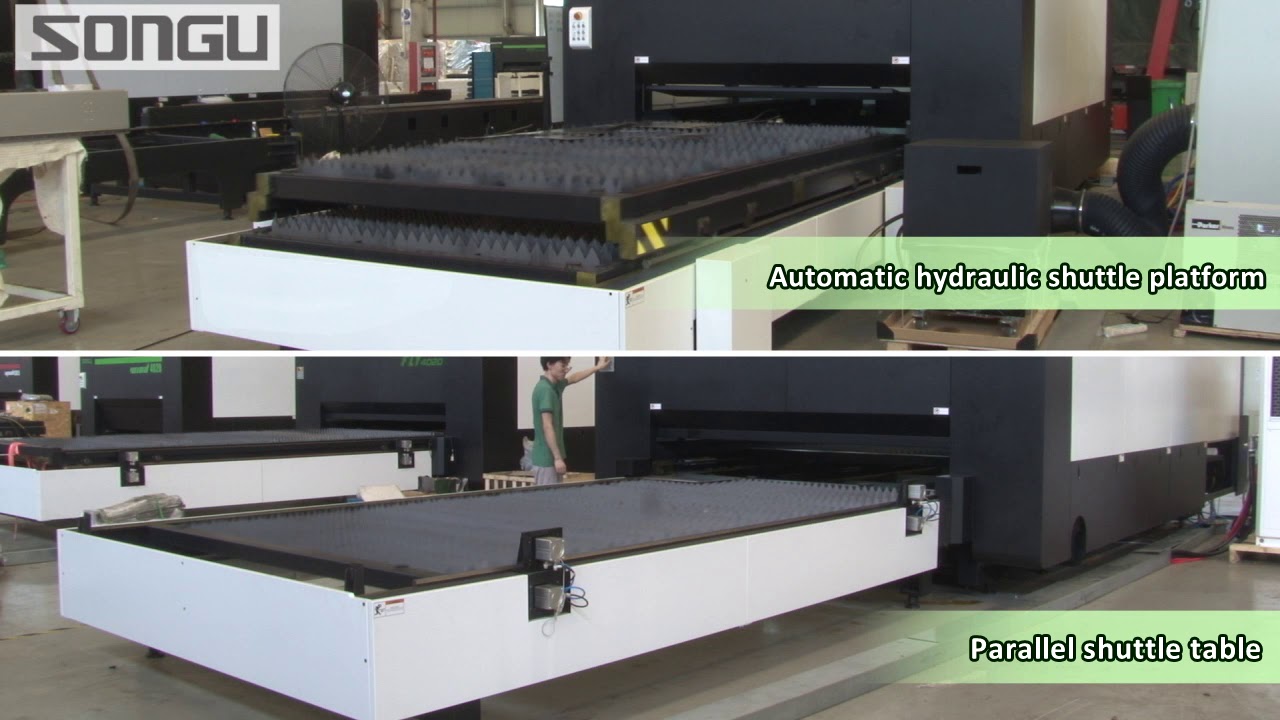 SONGU LASER Automatic Hydraulic Shuttle Table VS Parallel Shuttle Table