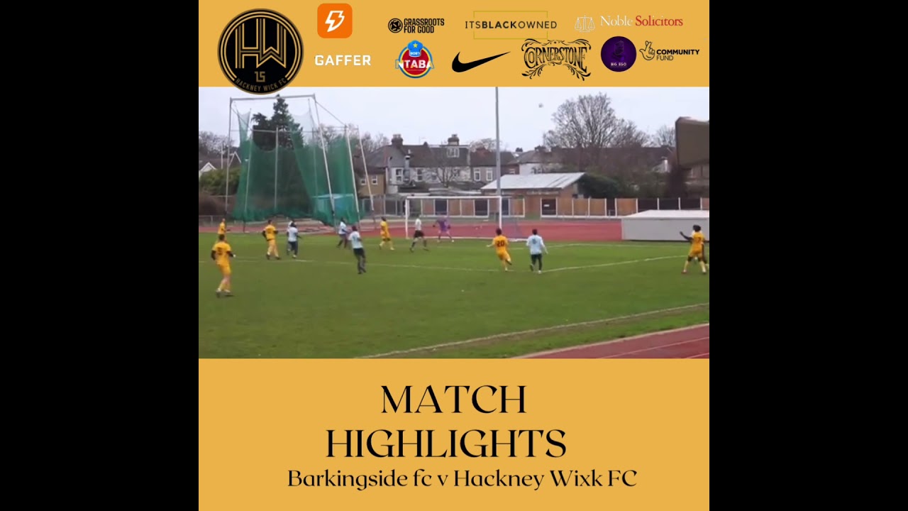 MATCH HIGHLIGHTS | Barkingside v Hackney Wick FC 1-1