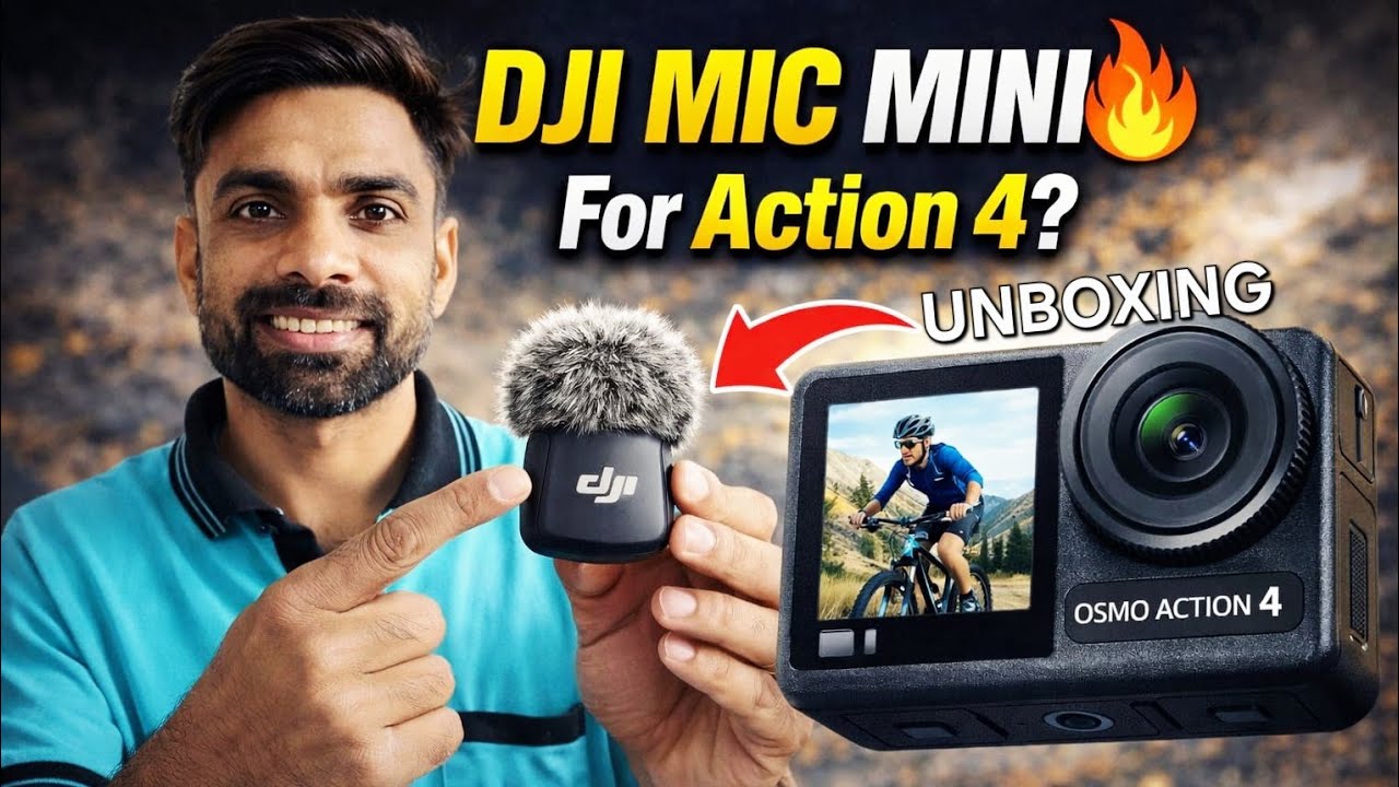 Unboxing my New dji Mic Mini || dji Mic Mini || best wireless mic for motovlogging | #djimicMini