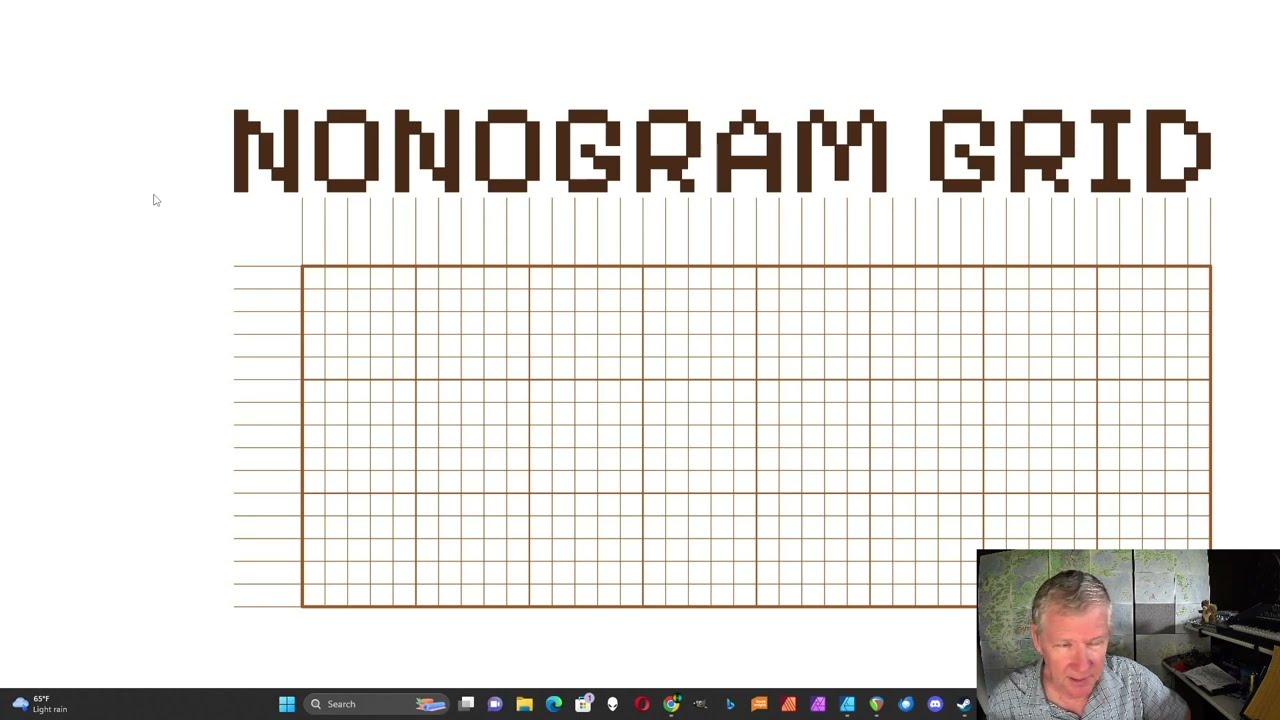 Nonogram Grid with Affinity Designer