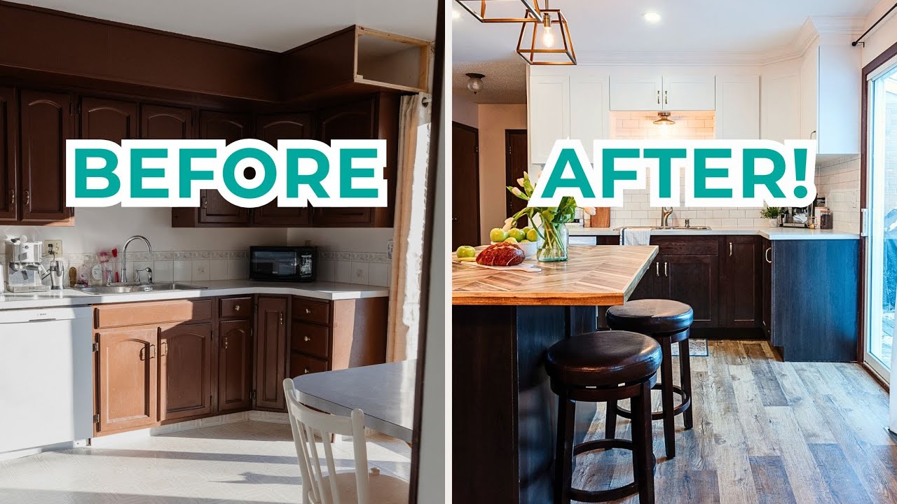 DIY Kitchen Renovation with incredible BEFORE & AFTER makeover | The DIY Mommy