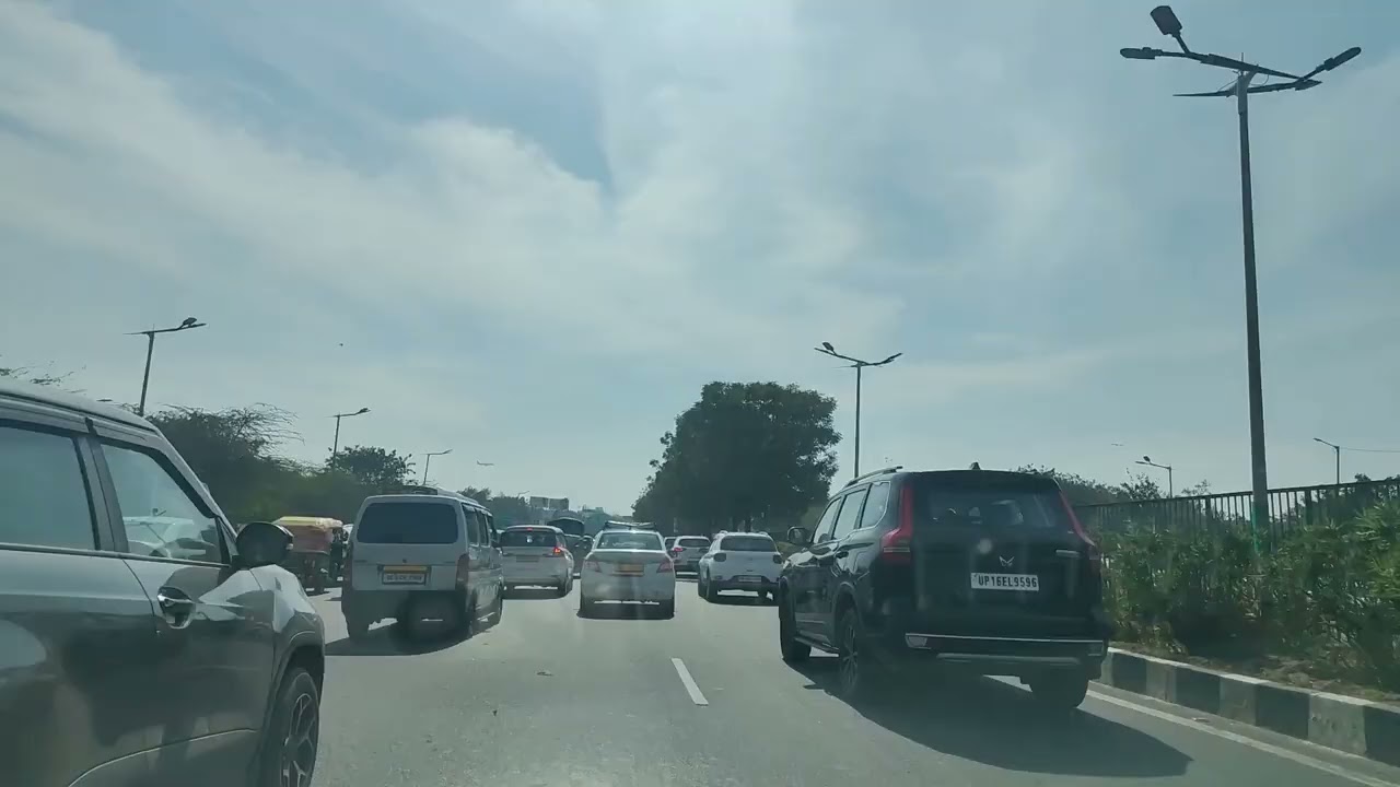 Delhi to Gurgaon Ambience Mall | Street View Timelapse Drive 🛣️🌆