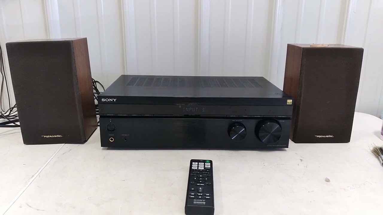 SONY STR-DH190 STEREO RECEIVER SOUND TEST