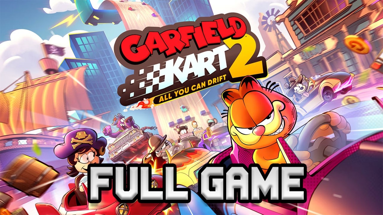 Garfield Kart 2 All You Can Drift Gameplay Walkthrough Full Game - No Commentary
