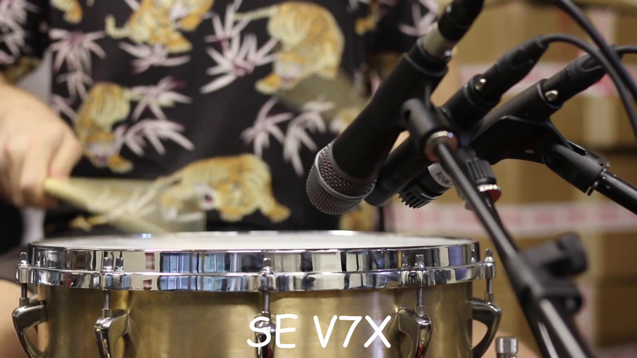 Snare Mic Comparison - Shure SM57 - SE V7X - Beyerdynamic M 201 TG