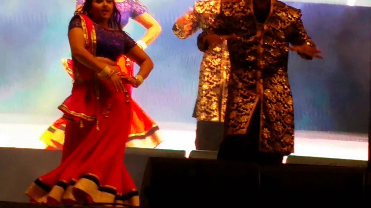 Bhojpuri Hungama Dance Doha Qatar Khesari Lal Yadav with Kajal Raghwani 04-03-2016