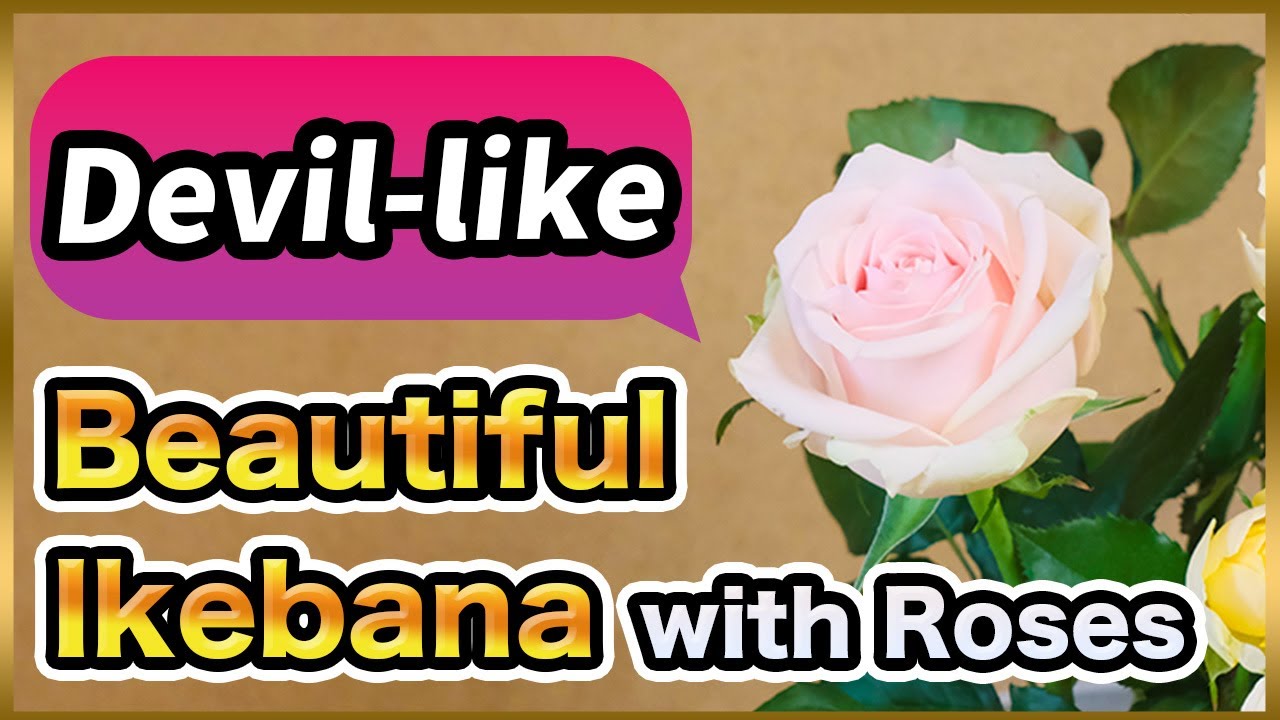 Ikebana Lesson | Devil-like! Arranging Beautiful Roses