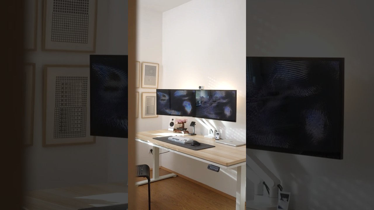 Minimal home office setup   #gamingdesk #desksetup #homeoffice #minimalsetup