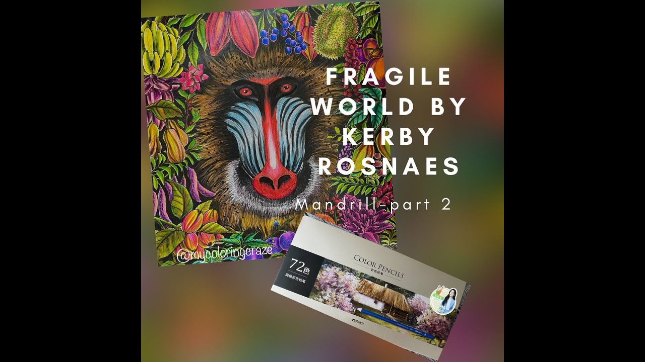 COLORING  WITH BUDGET(STARJOY)COLOR PENCILS|FRAGILE WORLD|KERBY ROSANES