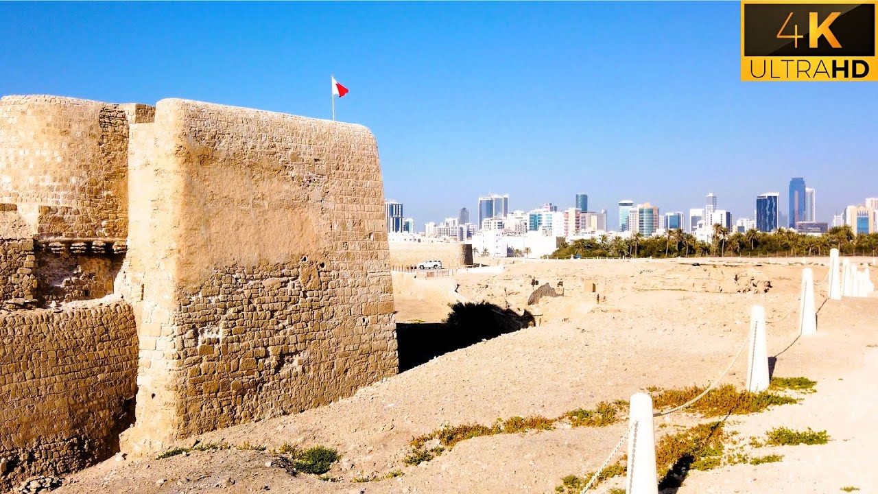 [4K] Bahrain Fort Walking Tour | Manama