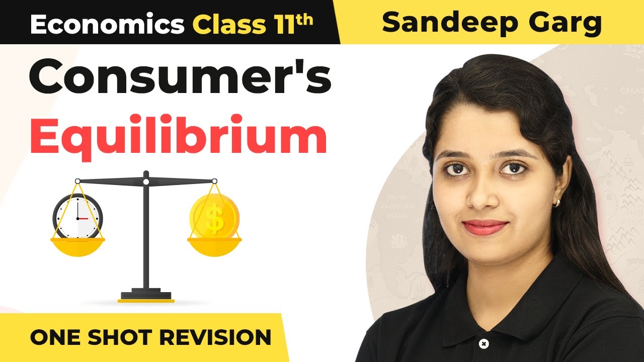 Class 11 Microeconomics Ch 2 | Consumer's Equilibrium (Sandeep Garg)- One Shot Full Chapter Revision