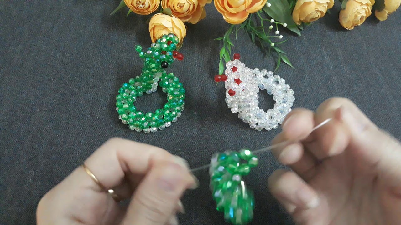 Make a snake yourself with a bead 1/2#DIY#kết cườm con rắn#구슬로 뱀을 만들자#hazte una serpiente enta