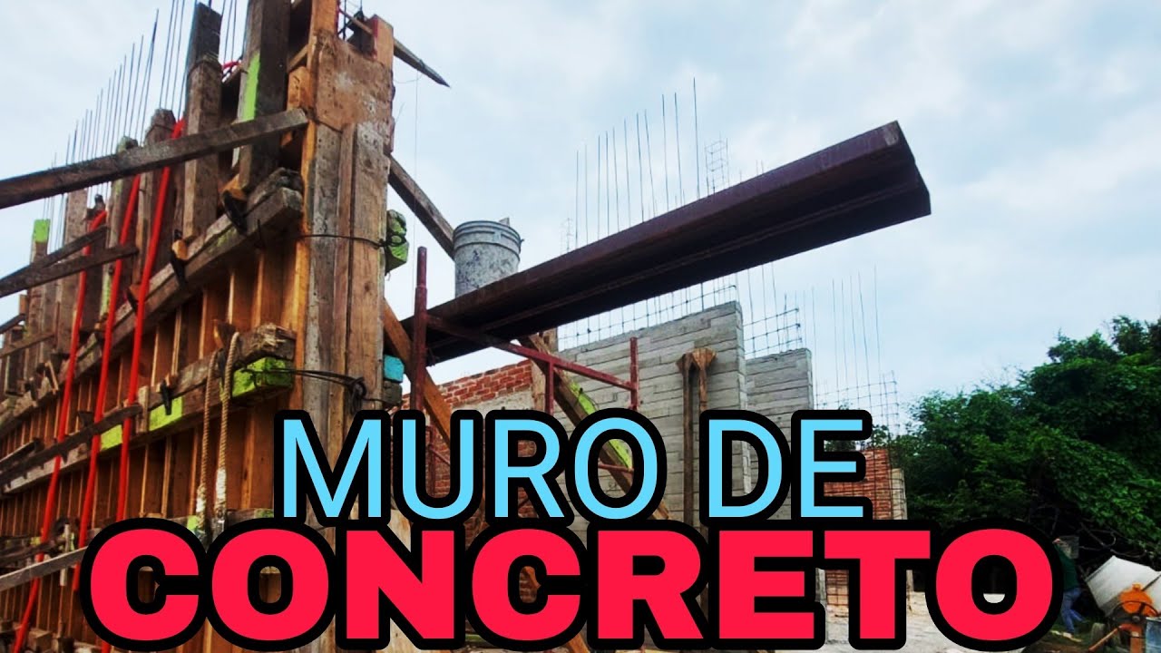 MURO de CONCRETO aparente