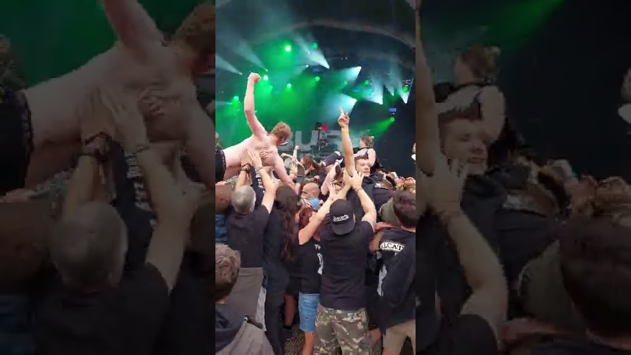 Bury Tomorrow - Black Flame - MASSIVE CROWD SURFING!!! (Graspop Festival, 19/6/2022)
