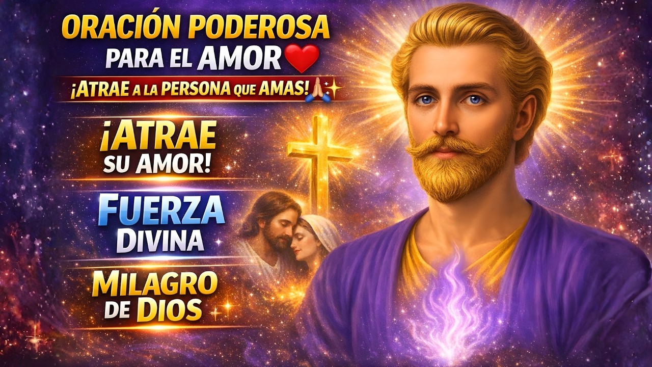 ORACIÓN PODEROSA de AMOR con DIOS y SAINT GERMAIN 💜🔥 ¡ATRÁELO HOY y UNE SUS CORAZONES!