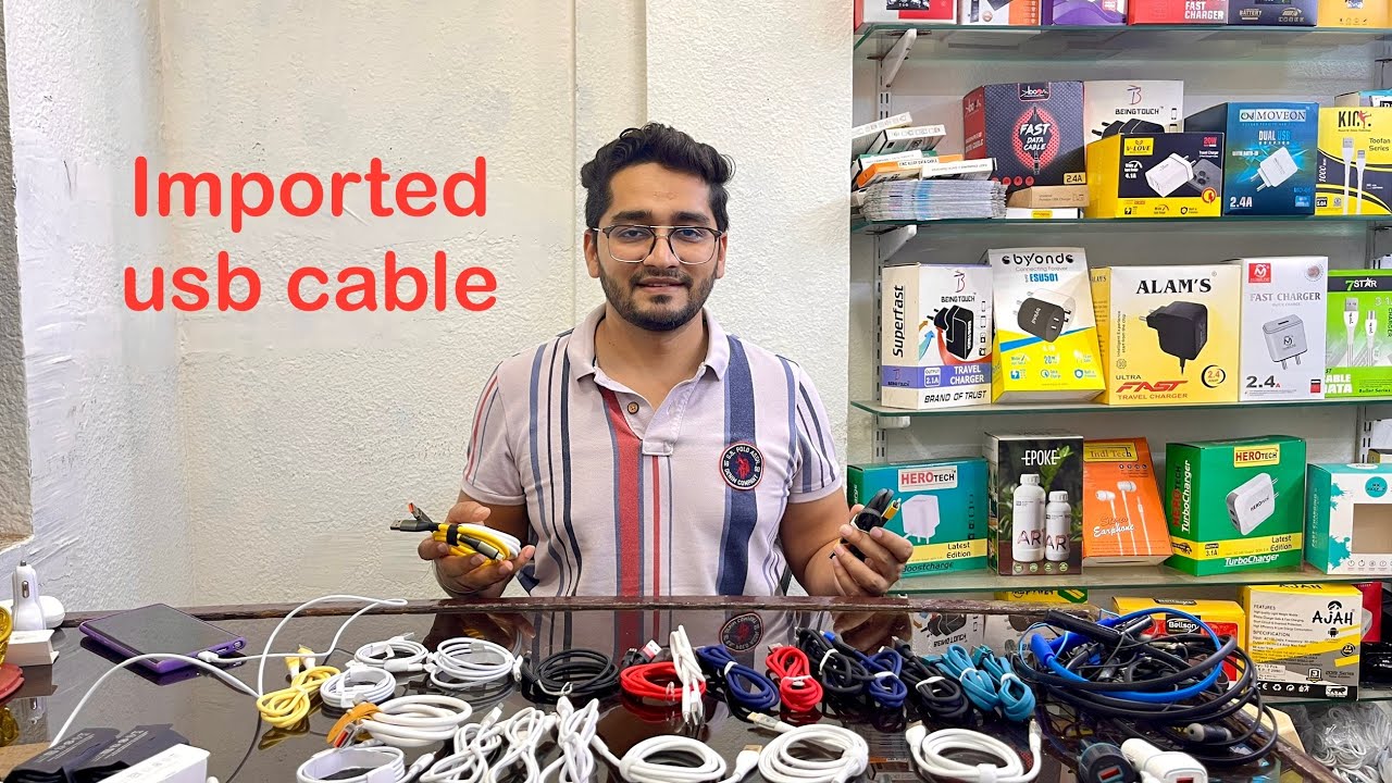 Imported mobile accessories | usb cables | charger | box manufacture delhi