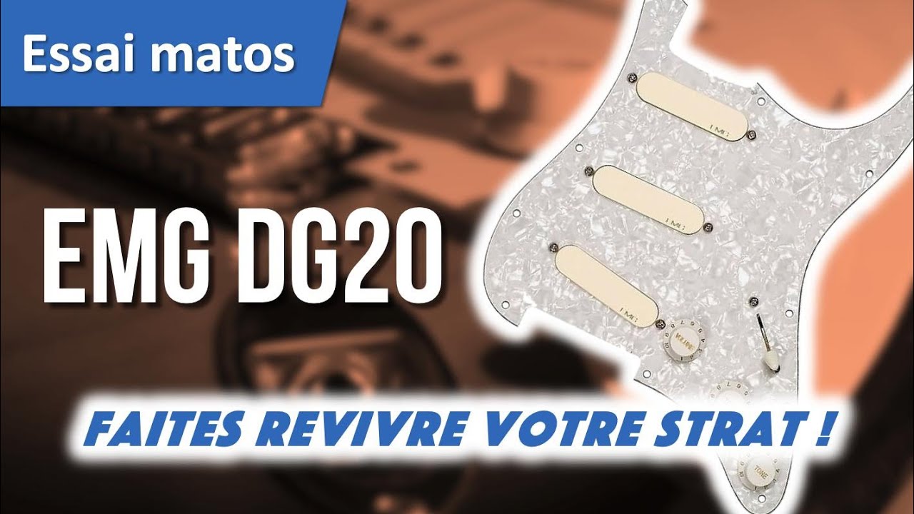 Test du kit micros EMG DG20 (David Gilmour) pour Stratocaster