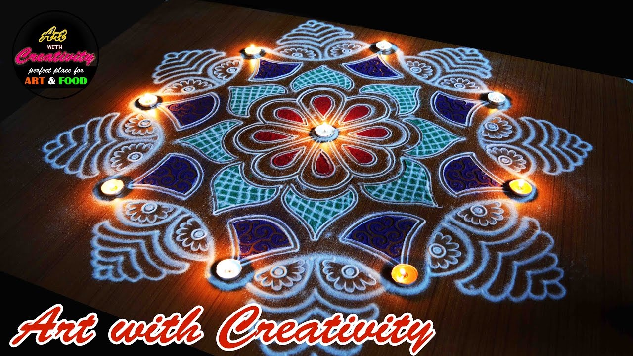Easy Rangoli  | special | Art with Creativity 171