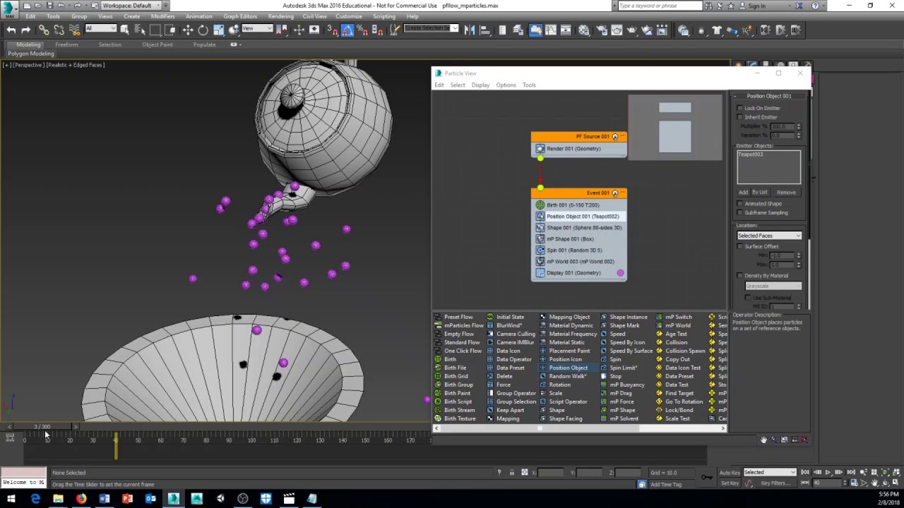 3ds Max 2016 mParticle Basics