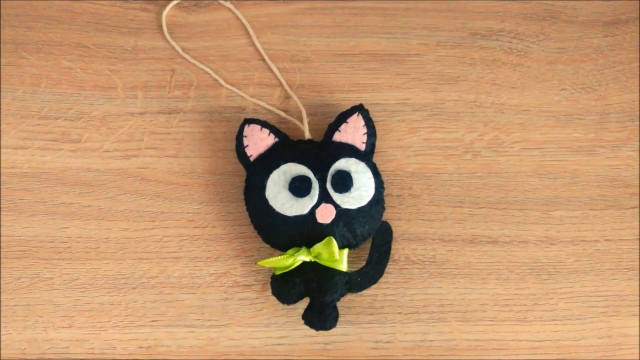 DIY || Keçeden Kedi Kapı Süsü-Anahtarlık-Araba süsü || Kendin Yap || Make the Felt Cat