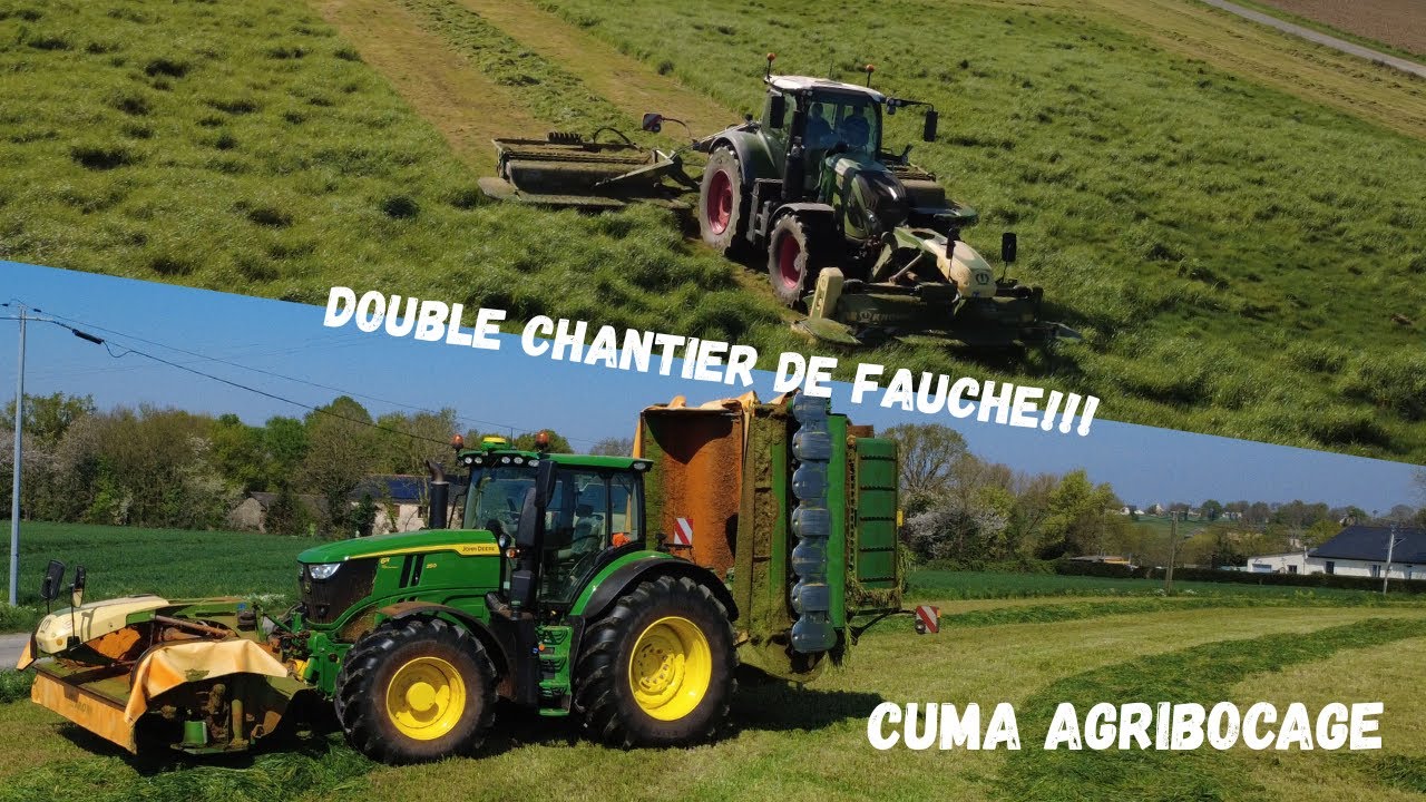 double chanter de fauche avec la CUMA AGRIBOCAGE!!!
