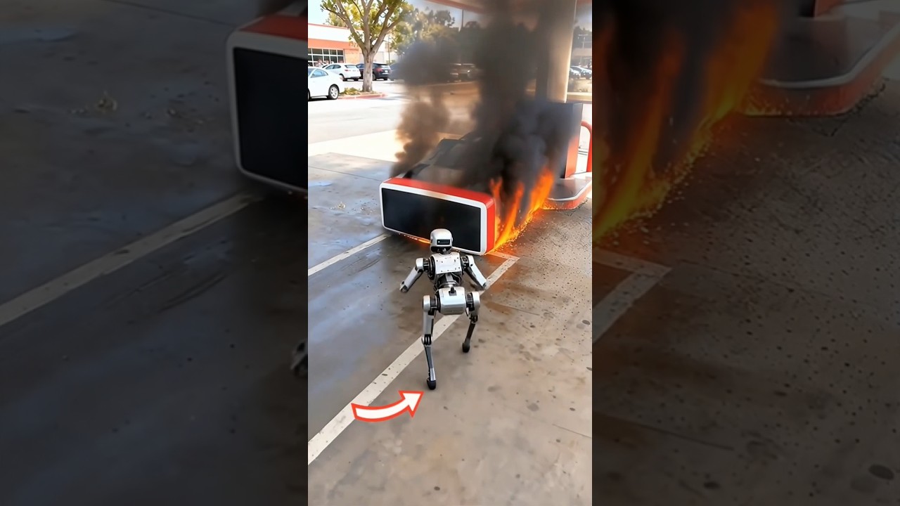 Heroic Robot Saves the Day! 🤖🔥 