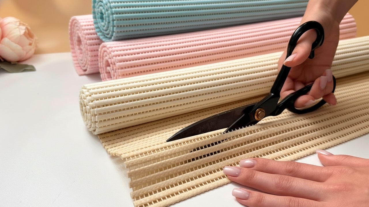 I SAW IT IN AN EXPENSIVE STORE AND MADE IT MYSELF!😍 GENIUS IDEA INVOLVING A PVC BATHROOM MAT! DIY