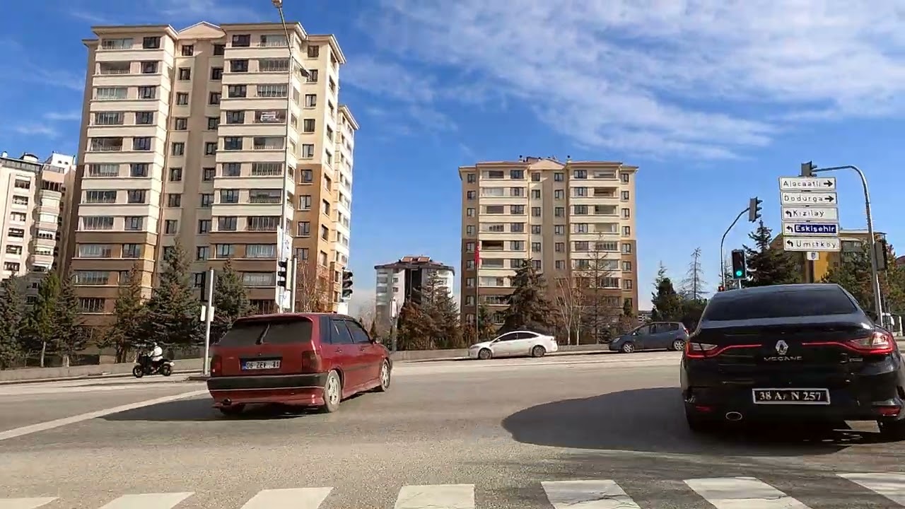 Ankara [4k60fps], Yaşamkent'te Sürüş - Yasamkent Driving Tour