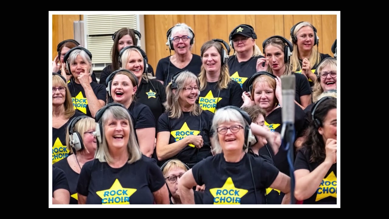 'Halleluljah' by Rock Choir West Yorkshire at Abbey Road Studios 29.06.24 photo montage.