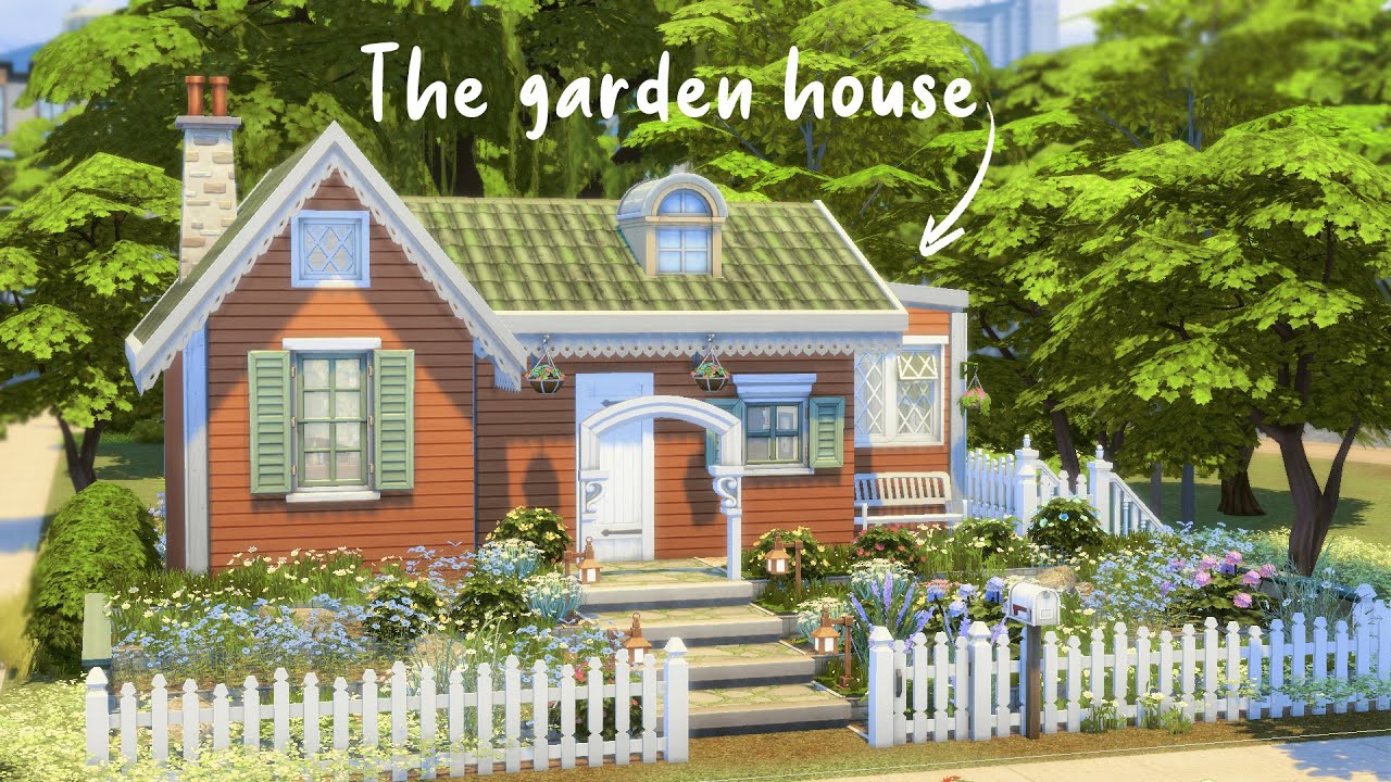 Garden House | Fairy inspired | The Sims 4 Speed build | ASMR