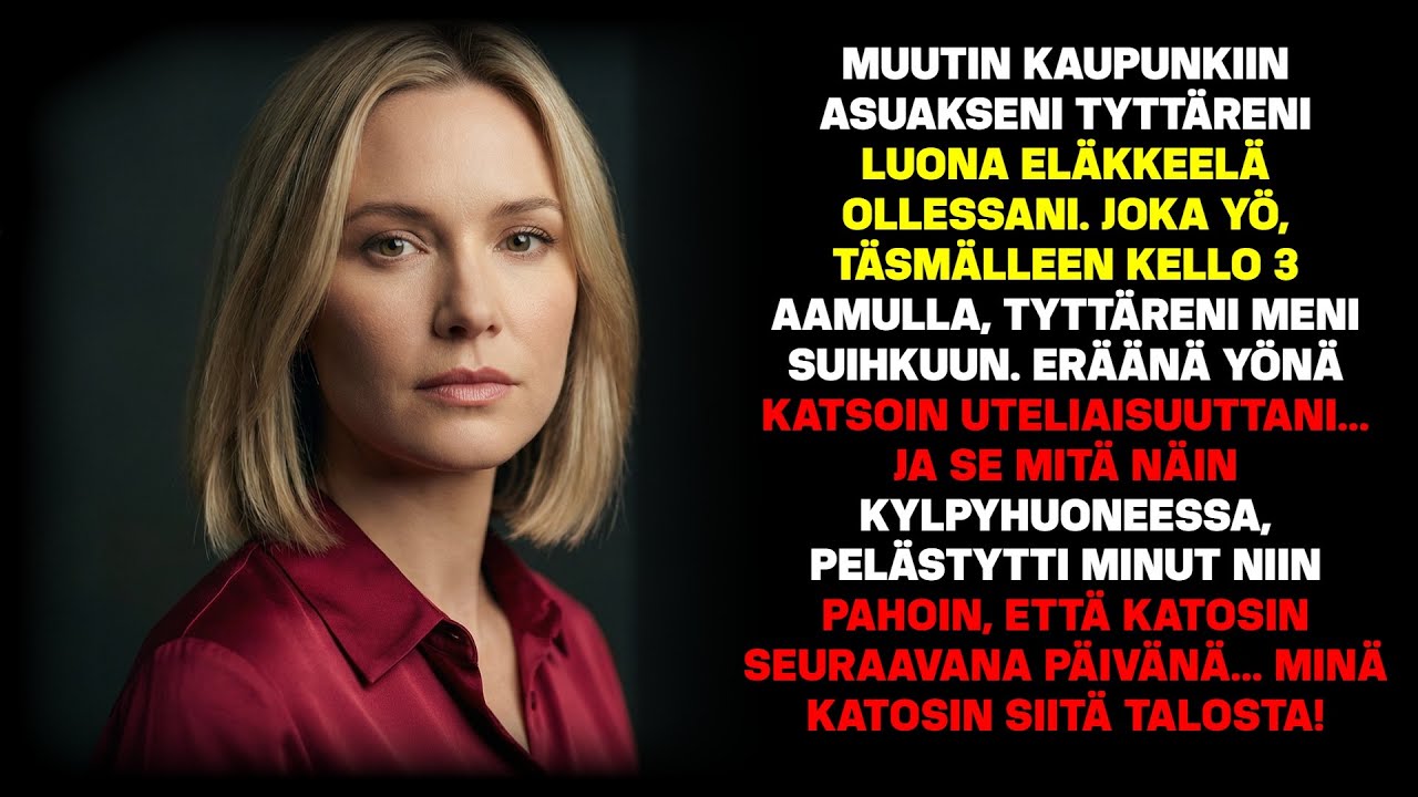 Tyttäreni kävi salaa suihkussa klo 3 aamulla. Eräänä yönä tarkkailin häntä – ja näin…