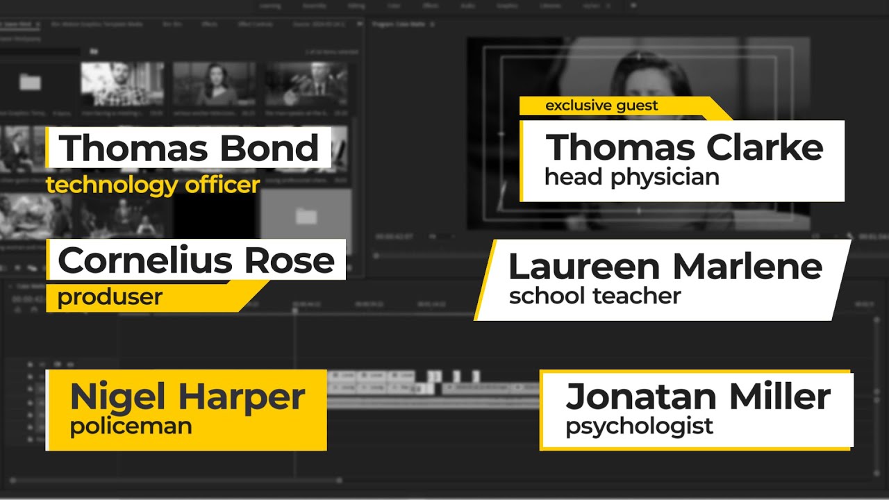 10 Incredible Lower Thirds You Can Download For Free! Lower Thirds Animation