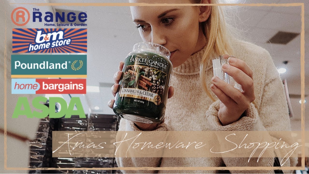 COME CHRISTMAS HOMEWARE SHOPPING WITH ME | B&M, HOME BARGAINS, THE RANGE, POUNDLAND & MORE