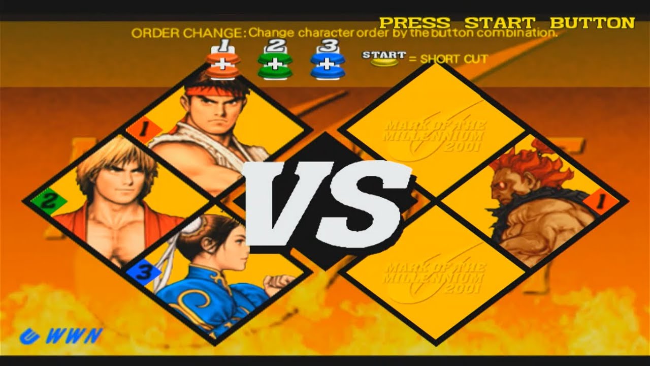 Capcom VS SNK 2 Ryu Ken Chun-Li Request