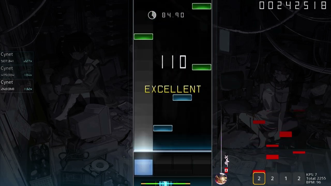 Trying out JKPS overlay in osu mania