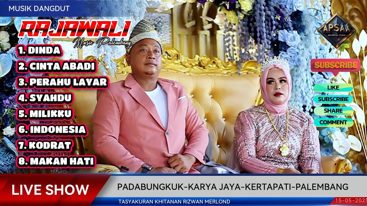 RAJAWALI MUSIK I TASYAKURAN KHITANAN RIZWAN MERLOND I PADABUNGKUK KERTAPATI PALEMBANG