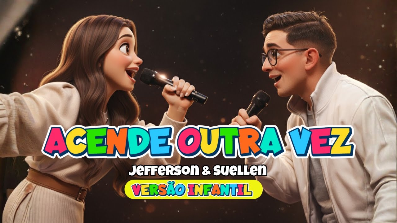 JEFFERSON & SUELLEN - ACENDE OUTRA VEZ | VERSÃO INFANTIL [COVER] | LOUVORES PARA CRIANÇA