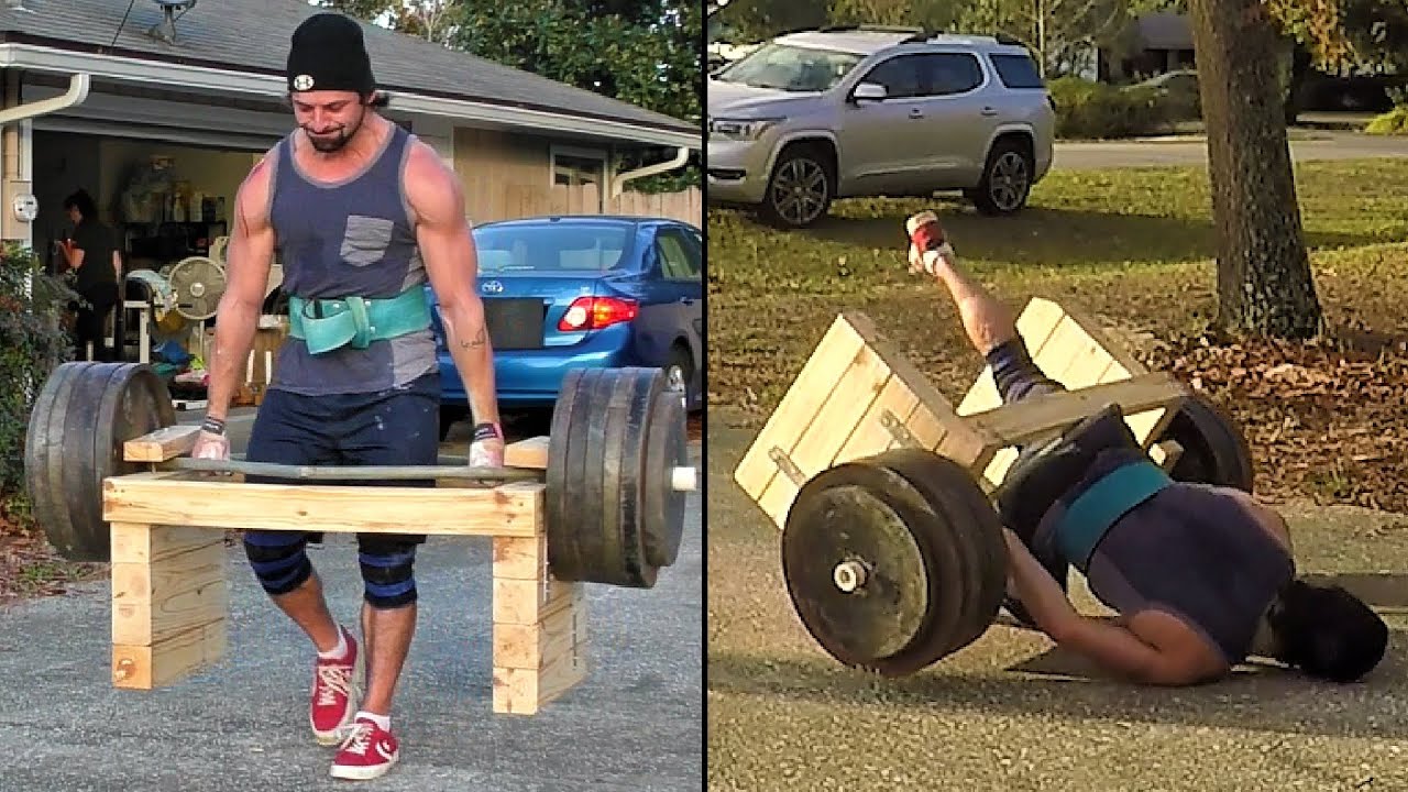 605lbs Trap Bar Carry! SCARY FAIL & BIG PR