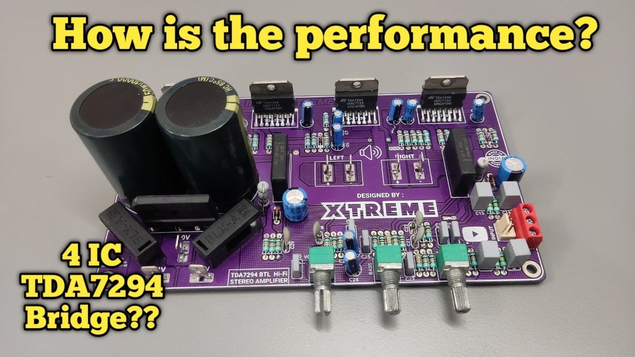 4 IC TDA7294 Amplifier Board Testing || BTL 7294 || INDIAN XTREME AUDIO
