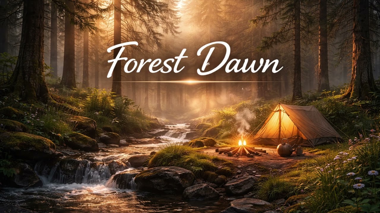 Forest Dawn 🌿 Rain & Birds Ambient for Focus | Calm Deep Work Soundscape