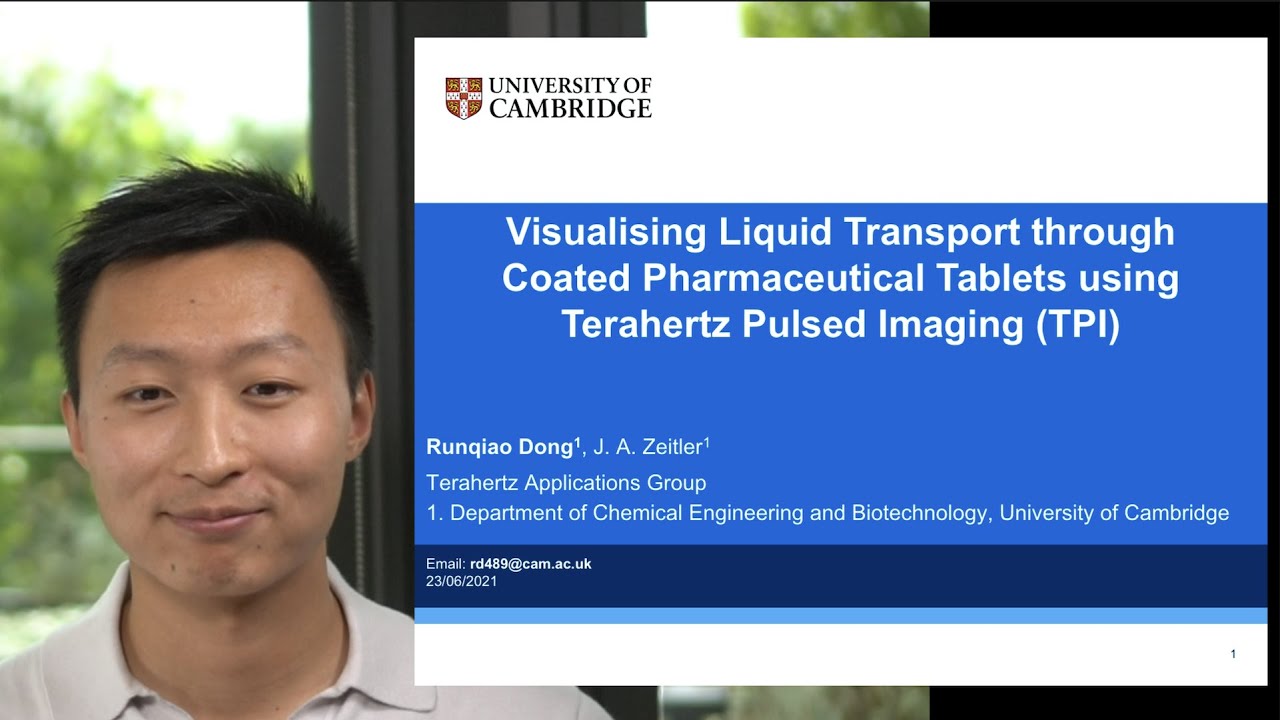 Visualising liquid transport through coated pharmaceutical tablets using terahertz pulsed imaging