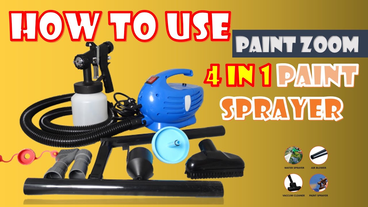 HOW TO USE PAINT ZOOM 4 IN 1 PAINT SPRAYER? #如何使用Paint zoom 喷漆机？