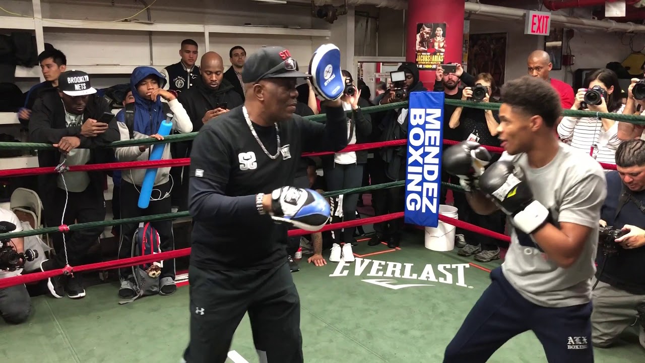 USA OLYMPIAN Shakur Stevenson PAD WORK
