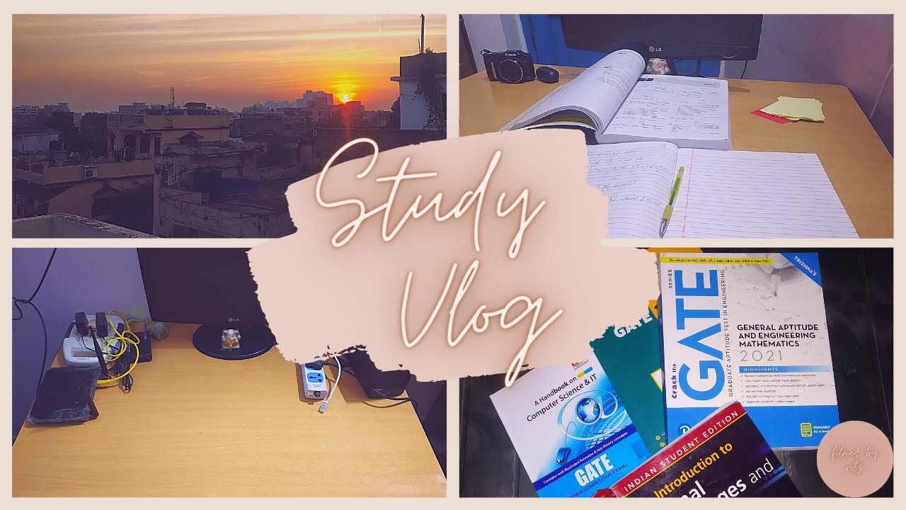 #1 Study Vlog || A Day in the life of a GATE aspirant