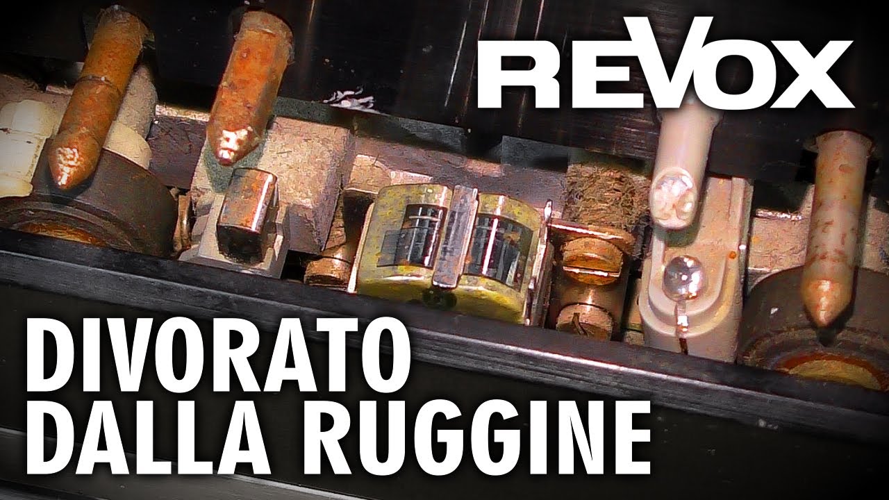 Un impianto Revox lasciato alle intemperie per anni - Revox B 215 MKII