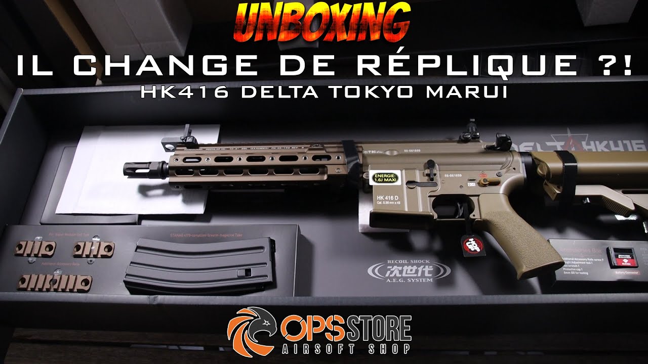 UNBOXING AIRSOFT - Il change de réplique ?! HK416 Delta Custom Next Gen Tokyo Marui