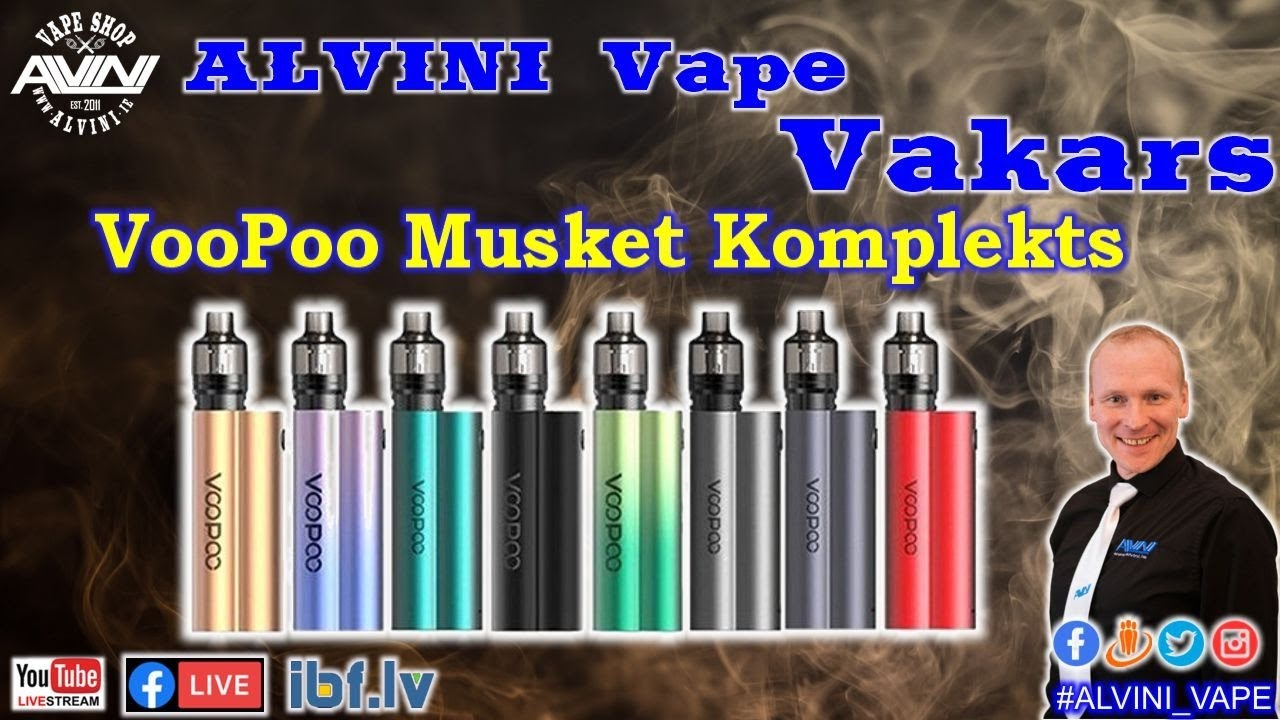 🚭 🔞 💨 VooPoo MUSKET komplekta apskatiņ&scaron;