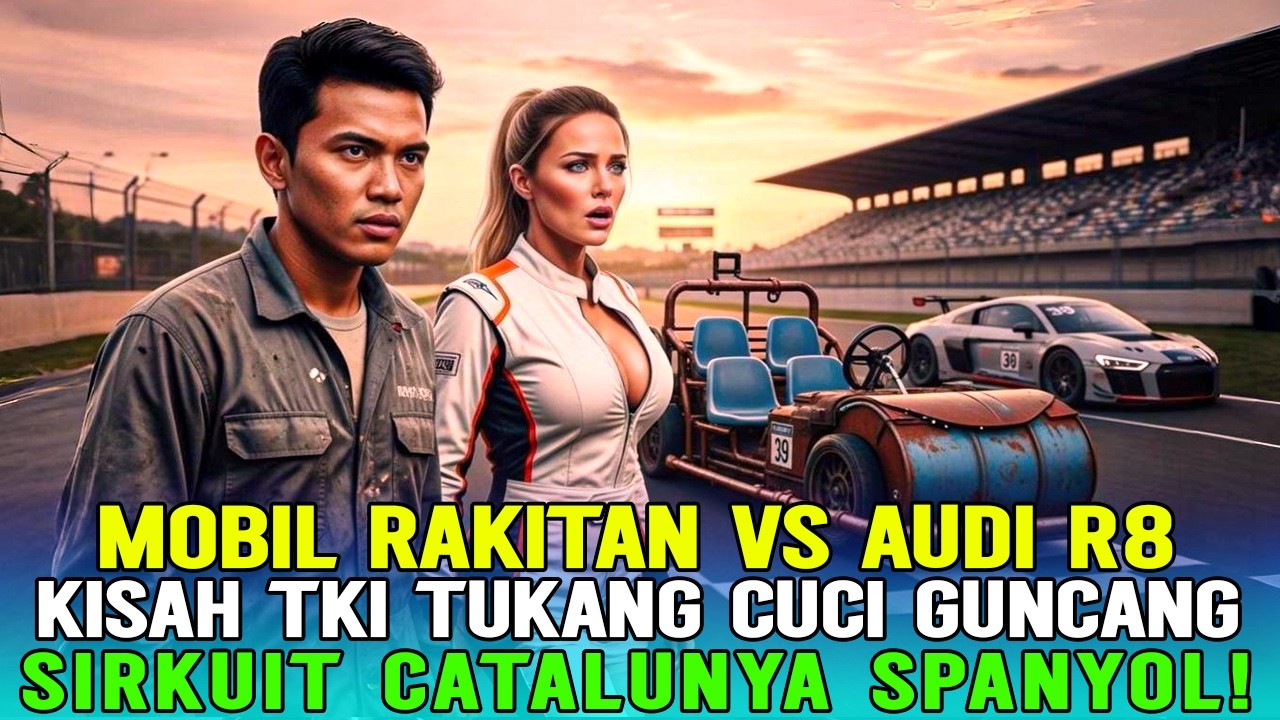 EKSTRIM‼️ Tanpa Bensin & Mesin, Mobil Rongsokan TKI Bungkam Teknologi Jerman di Sirkuit Catalunya!