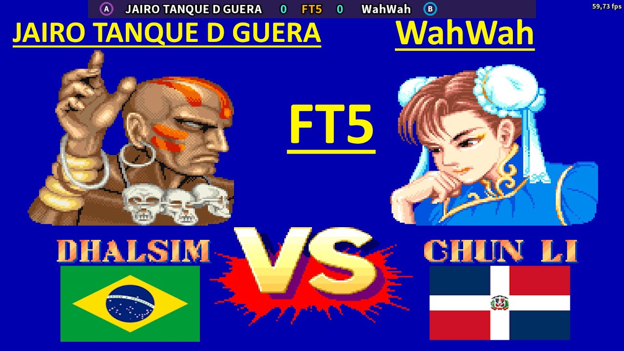 Street Fighter II': Champion Edition -JAIRO TANQUE D GUERA vs WahWah - FT5 - 1080P/60FPS -23.11.2024