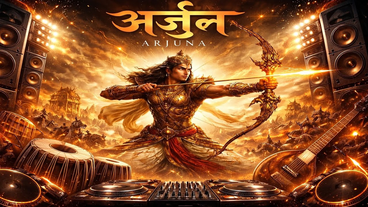 “अर्जुन ⚔️ | The Archer of Kurukshetra | Epic Mythic Song”